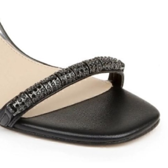 NEW! Jewel Badgley Mischka Charlee Block Heel Sandal in Black - Size 9 - Picture 2 of 7